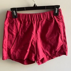 Madewell shorts, raspberry color, size XXS